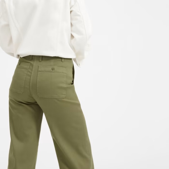 Everlane The Wide Leg Crop Utility Pant in Size 4 Color Surplus - Picture 4 of 7